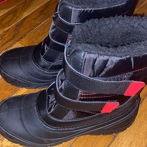Kids Black Winter Boots